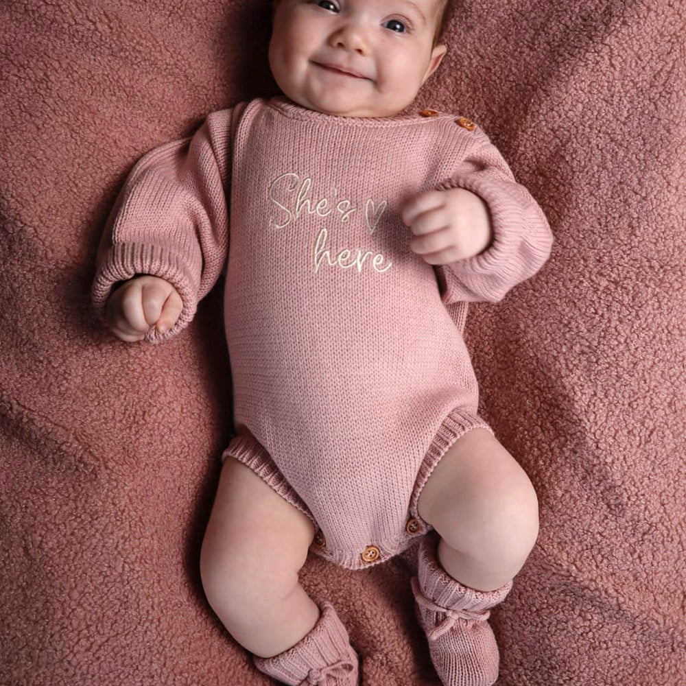 
                      
                        Romper & Booties Bundle - Dusky Pink
                      
                    