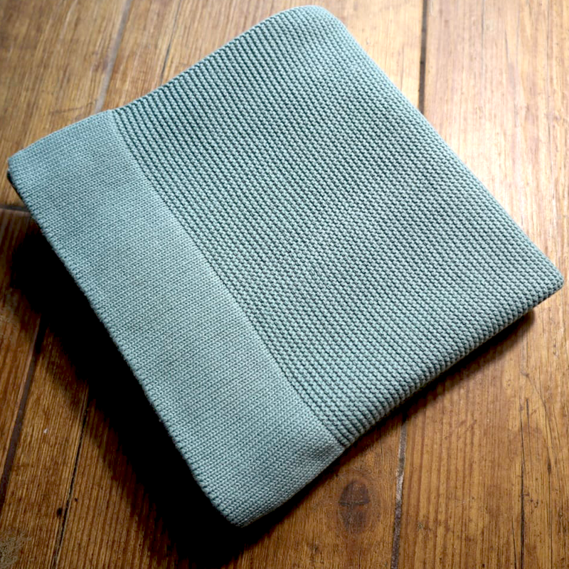 
                      
                        Sage Cotton Knit Baby Blanket
                      
                    